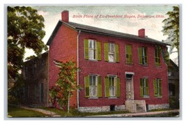 Birthplace of Rutherford B Hayes Delaware Ohio OH UNP DB Postcard I18 - $2.92