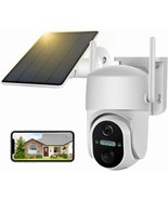 Solar Security Cameras Wireless Outdoor Battery Powered, Pan, Phone App ... - $54.98