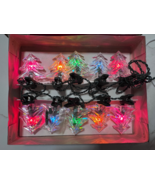 Vintage 10 Super Bright Christmas Tree Shaped Light Set TREE MULTI COLOR - $423.41 MXN