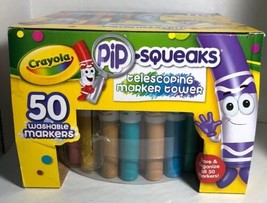 Crayola 50 Washable Markers Pip-Squeaks Telescoping Marker Tower - £17.88 GBP
