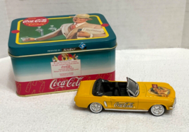 Coca-Cola Collectible Die-Cast 1964 Ford Mustang 1/2 Yellow With Tin Solido 1998 - $38.00