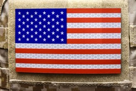 Large SOLAS Reflective US Flag Full Color US Navy Army Green Beret SEAL ... - $20.10