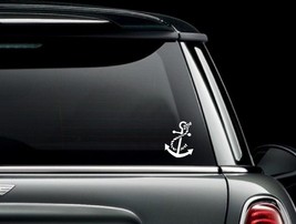 Anchor with Rope Die Cut Vinyl Car Truck Boat Window Decal Sticker US Seller - $6.72+