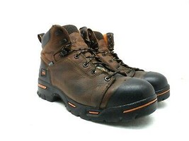 Timberland PRO Men&#39;s 6&quot; Endurance PR WP Steel Toe 47591 Work Boots Brown 12M - £74.26 GBP