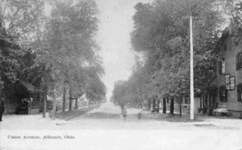 Union Avenue Alliance Ohio 1908 postcard - $7.87