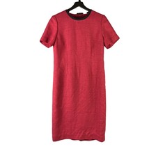 80s Vintage Red Shirt Dress Henry Lee Ladies Size 10 Short Sleeve - £9.85 GBP