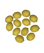 Lot of 12 Artificial Large LEMONS Realistic Life Sized Faux Fruit Kitche... - $21.77