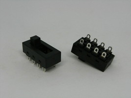 2 Pcs Slide Switch 3 Positions 8 Pins 12A 250VAC 1E4 25T105 for LQ-103H JJ-15 - £8.71 GBP