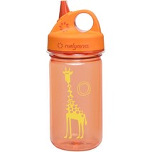 Nalgene Sustain Grip-N-Gulp 12oz Kids Bottle (Orange Giraffe) Reusable Sippy Cup - £12.21 GBP