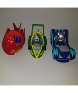 3 PJ Masks Turbo Blast Racers Owlette Catboy Gekko Character Figures Veh... - £20.20 GBP