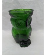Vintage MCM Green Owl Glass Pitcher 4&quot; - $47.54 CAD