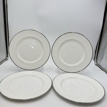 Waterford Fine English China Lismore Platinum Dinner Plates 4 PCs 10.75”... - $180.00