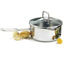Norpro KRONA 1.5 Quart Vented Sauce Pan with Straining Lid, Stainless Steel - £37.75 GBP