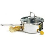 Norpro KRONA 1.5 Quart Vented Sauce Pan with Straining Lid, Stainless Steel - $48.99