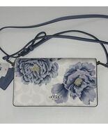 COACH Signature Floral Kaffe Foldover Crossbody Clutch Handbag NWT 6217 ... - $2,973.74 MXN