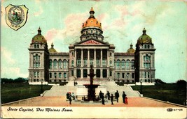 State Capitol Building Des Moines Iowa IA 1908 DB Postcard - £3.06 GBP