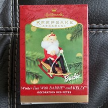 Hallmark Keepsake Winter Fun With Barbie and Kelly Christmas Ornament 2000 - £10.01 GBP