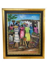 Haitian Art Original Framed Oil on Canvas by Cupidon Rodrigue 2000 - £311.50 GBP