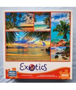 New Mega Puzzles Exotics 1000 Piece Jigsaw Puzzle Tropical Sunsets - $22.00