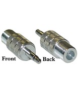 F-pin Female to 3.5mm Mono Male Adapter - $10.97 CAD