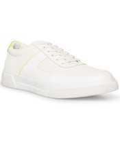 Steve Madden Mens Dycen Lace-Up Sneakers Color White Size 10.5M - £50.88 GBP
