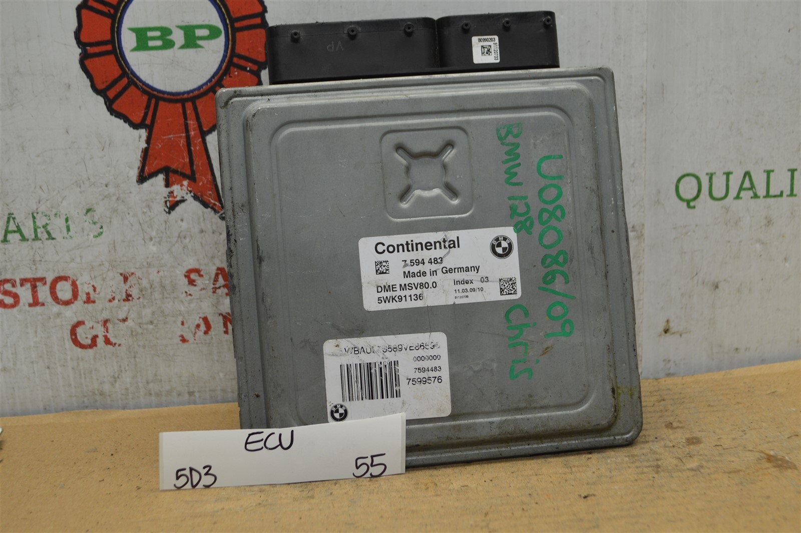 2007 BMW 328i Engine Control Unit ECU 7594483 Module 55-5D3 - $34.99