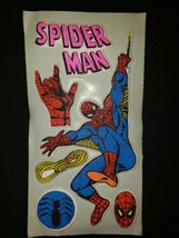 Vintage Spider Man DC Comics Super Hero Old Puffy Stickers Pink New Old Stock - £7.96 GBP