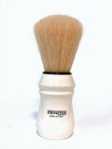 Zenith New 80B Model Shaving Brush White Handle 100% Synthetic - $10.99