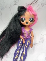 Lol Surprise Omg Doll Rocker Metal Long Pink Black hair - $12.99