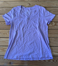 Candace Cameron Bure NWOT Women’s Breezy cotton V Neck tee Size XS Lilac AY - £10.94 GBP
