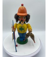 Vintage Holzkunst Christian Ulbricht West Germany Fisherman Wooden Figurine - £21.29 GBP