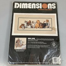 Dimensions Nine Lives Cats Counted Cross Stitch Kit 3762 NEW - $25.97