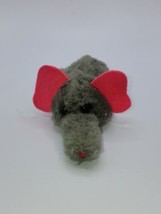 Vintage Wallace Berrie &amp; Co Gray Mouse Plush 4 1/2&quot; Mini Stuffed Animal Toy 1975 - £11.11 GBP