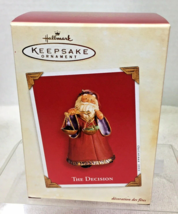 2003 The Decision Coal or Gift Hallmark Christmas Tree Ornament MIB Pric... - $185.64 MXN