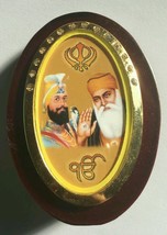 Guru Nanak Gobind Singh Ji Photos Portrait Sikh Khanda Desktop Stand Gif... - $20.16