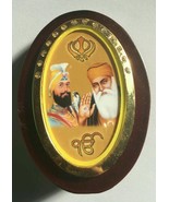 Guru Nanak Gobind Singh Ji Photos Portrait Sikh Khanda Desktop Stand Gif... - $20.16