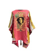 Bob Marley Exodus Ladies Upcycled Ruana / Poncho with Kantha Sleeves - $72.00