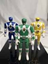 1993 Bandai Mighty Morphin Power Rangers Lot X3 Green Tommy Blue Billy Yellow - £15.77 GBP