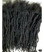 100% Cheveux Humains Serrures Fait Main Dreadlocks 100 Pièces 5 &quot; Noir - £167.37 GBP