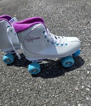 Roller Derby Roller Star 600 Hightop Pink Blue Purple Quad Skates Women&#39;... - $24.75