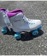 Roller Derby Roller Star 600 Hightop Pink Blue Purple Quad Skates Women&#39;... - $460.35 MXN