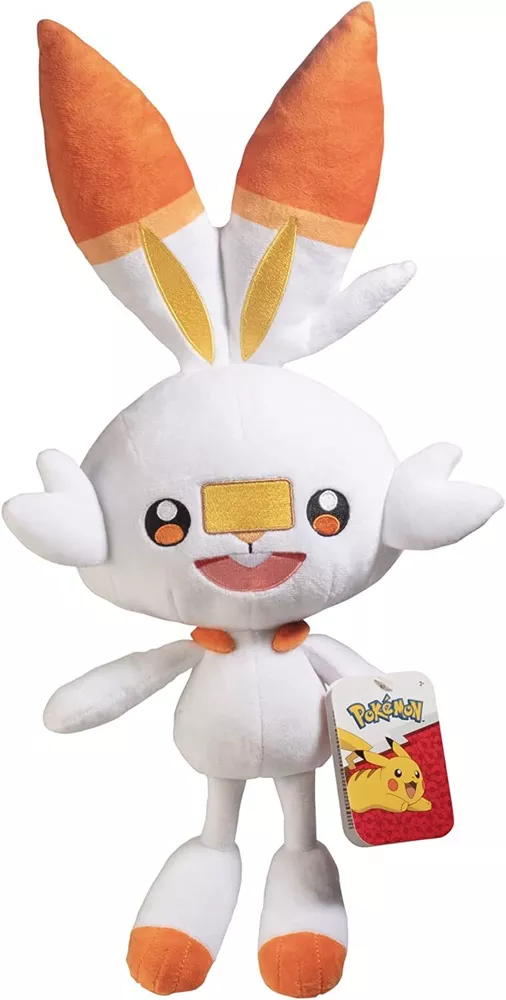 Pokémon Scorbunny Plush Stuffed Animal Toy Large 12&quot;&quot; Officially Licensed - £41.28 GBP