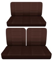 Front 50/50 top and solid Rear bench seat covers fits 1968 Chevy Impala 2 door - $130.54