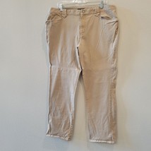 Lauren Ralph Lauren Size 16 Cream Women Straight Pants Chino Vintage - £12.78 GBP