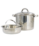 Oster Sangerfield 5 Quart Stainless Steel Pasta Pot with Strainer Lid an... - £67.19 GBP