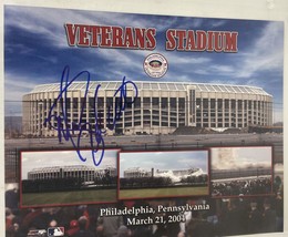 Mike Schmidt Signed Autographed Veteran&#39;s Stadium Color 8x10 Photo - COA/HOLO - £31.87 GBP