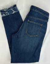 Universal Thread Denim Mid-Rise Boyfriend Jeans Raw Hem Pants Size 4/27R - £11.85 GBP