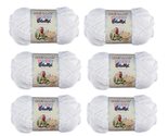 BERNAT Baby Blanket Yarn, 3.5oz, 6-PACK (White) - $32.99