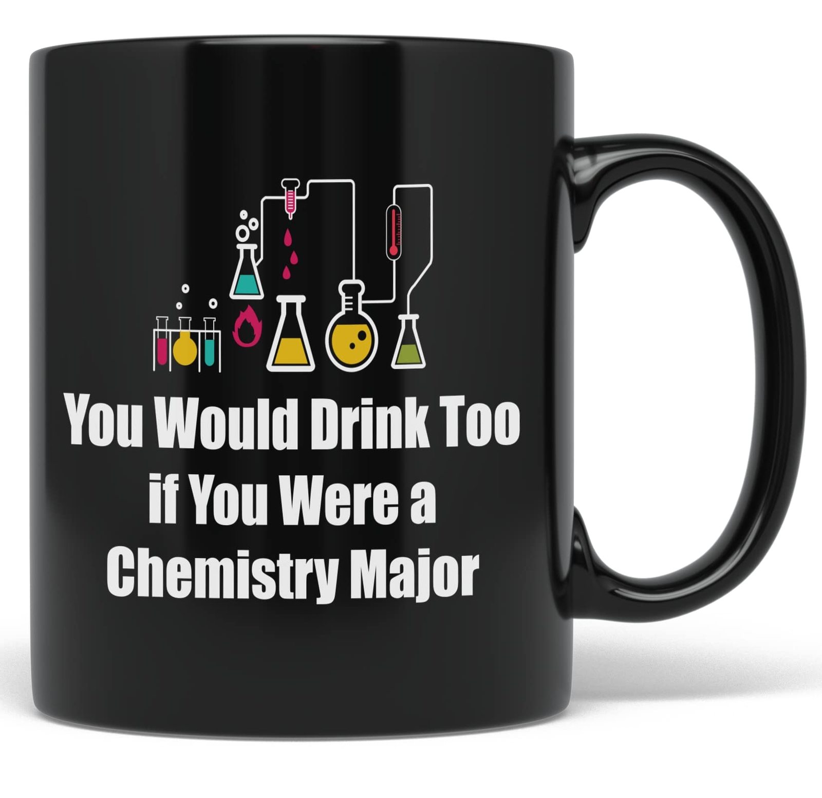 PixiDoodle Funny Chemistry Drinking Coffee Mug (11 oz, Black) - $25.91+