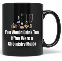 PixiDoodle Funny Chemistry Drinking Coffee Mug (11 oz, Black) - £20.35 GBP+